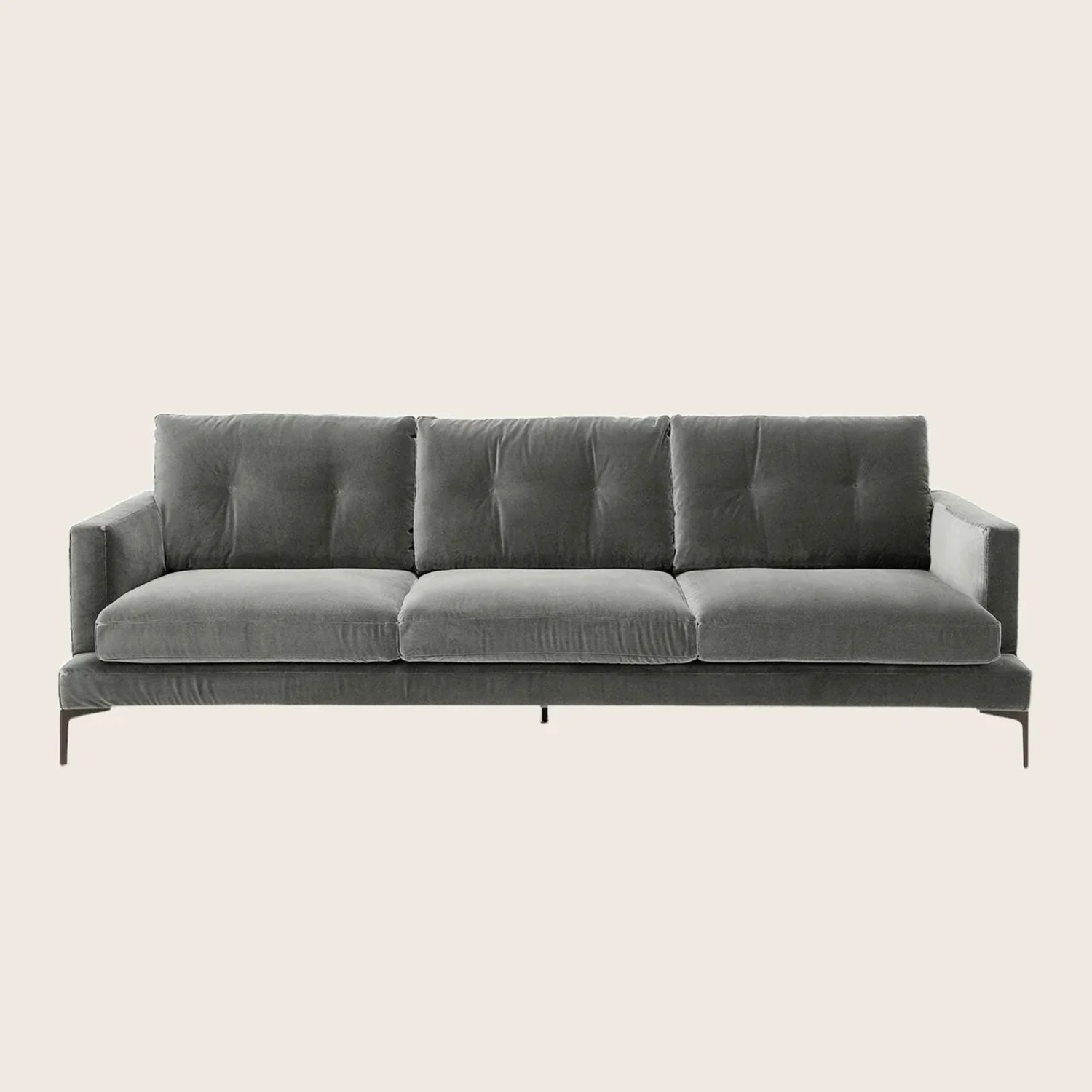 Saba Italia  3-Seater Velvet Sofa  - image-3