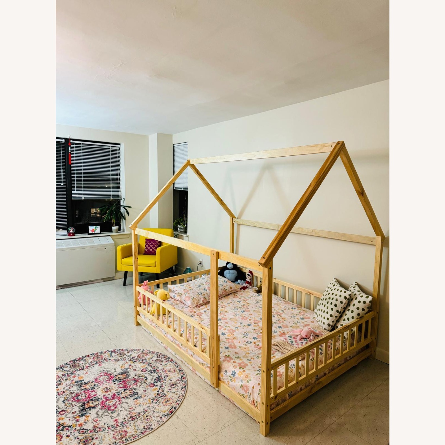 Amazon Natural Wood Full Bed frame for Kids - image-2