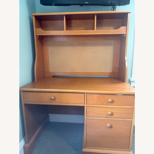 Used Stanley Furniture Young America Natural Wood Desk for sale on AptDeco