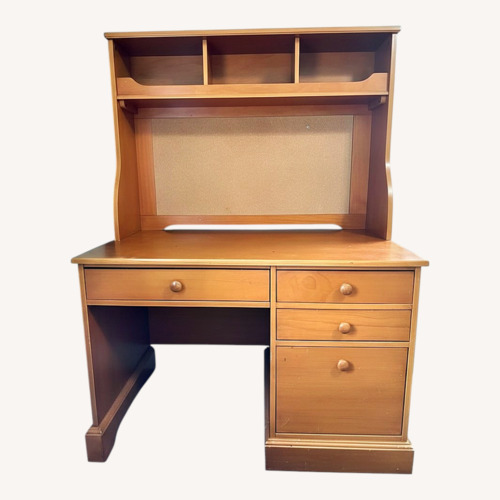 Used Stanley Furniture Young America Natural Wood Desk for sale on AptDeco