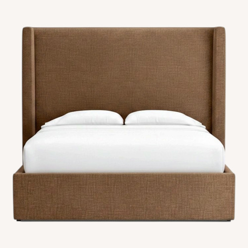 Used Crate & Barrel Queen Upholstered Bed w Storage for sale on AptDeco