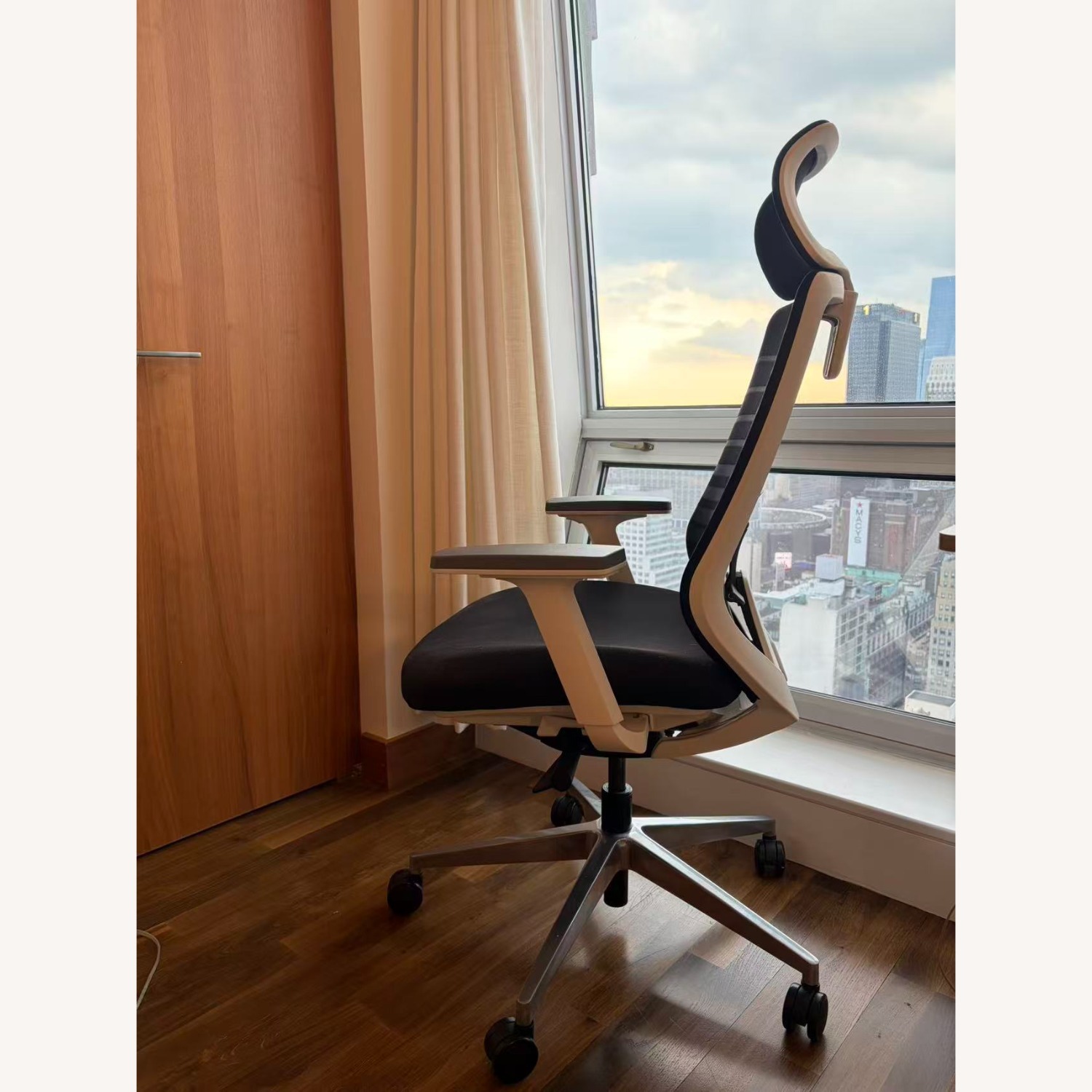 Branch Black Ergonomic Chair with Headrest - image-2