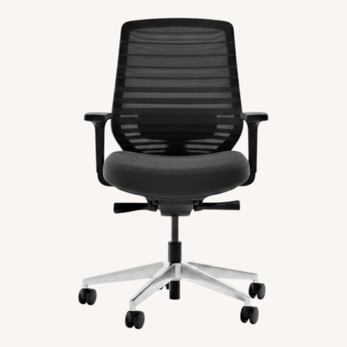 Used Branch Black Ergonomic Chair with Headrest for sale on AptDeco