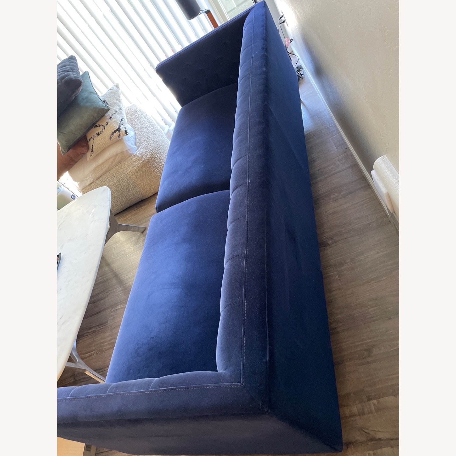 CB2 Eclipse Blue Sofa  - image-5