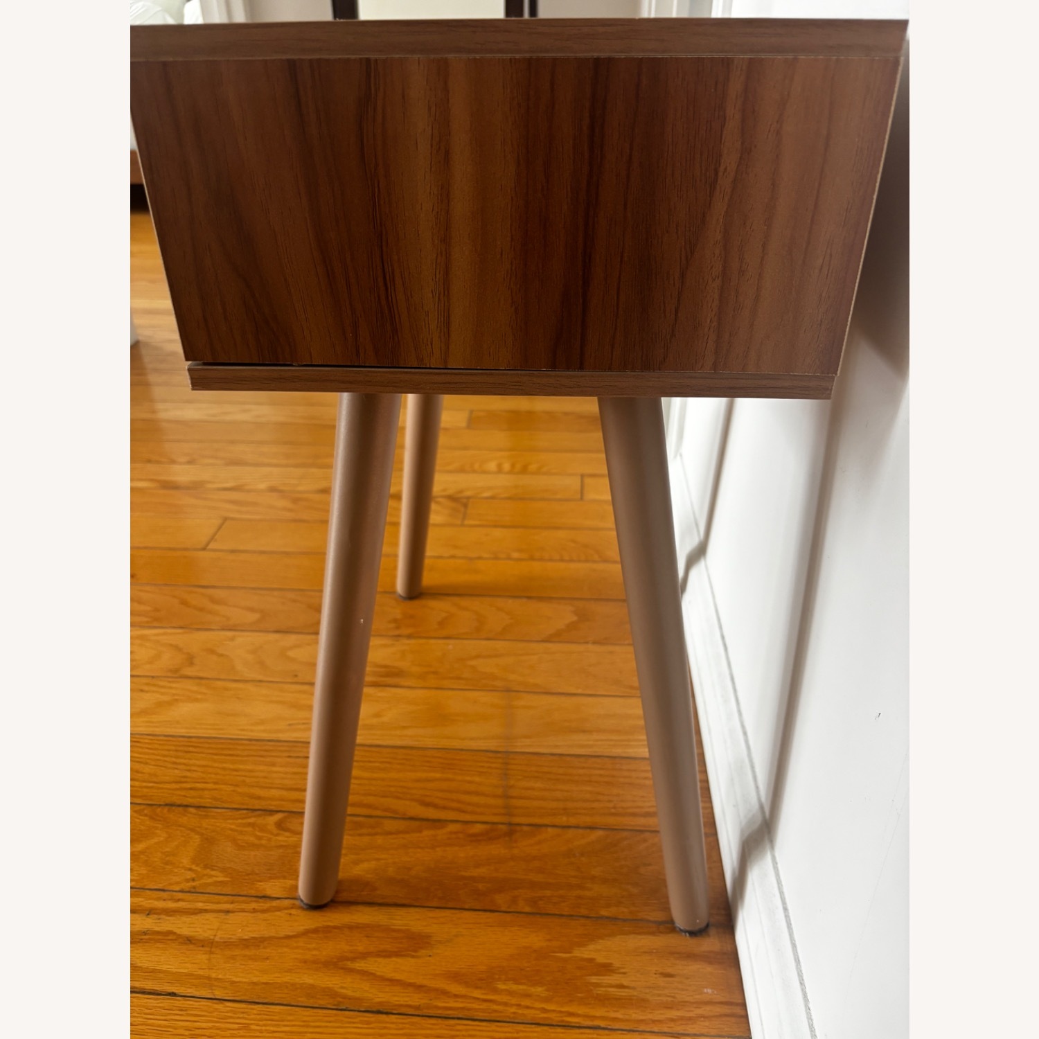 Light Brown Wood Side Table - image-2