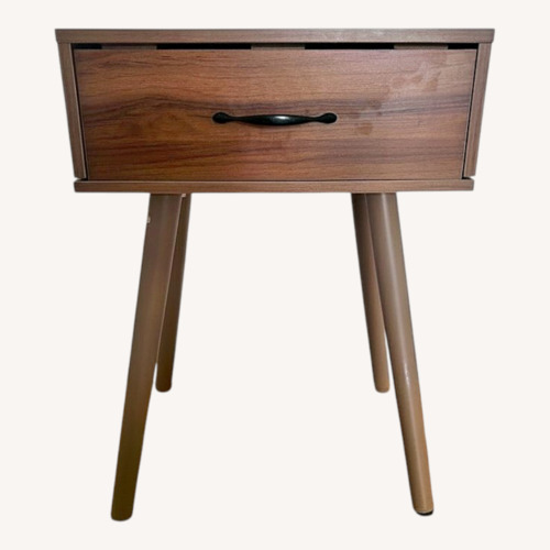Used Light Brown Wood Side Table for sale on AptDeco