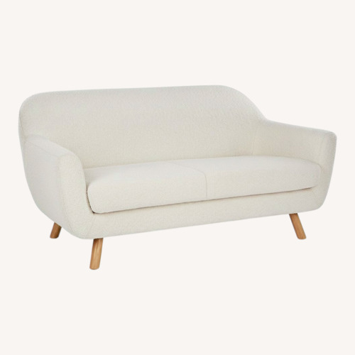 Used Article White Boucle Loveseat for sale on AptDeco