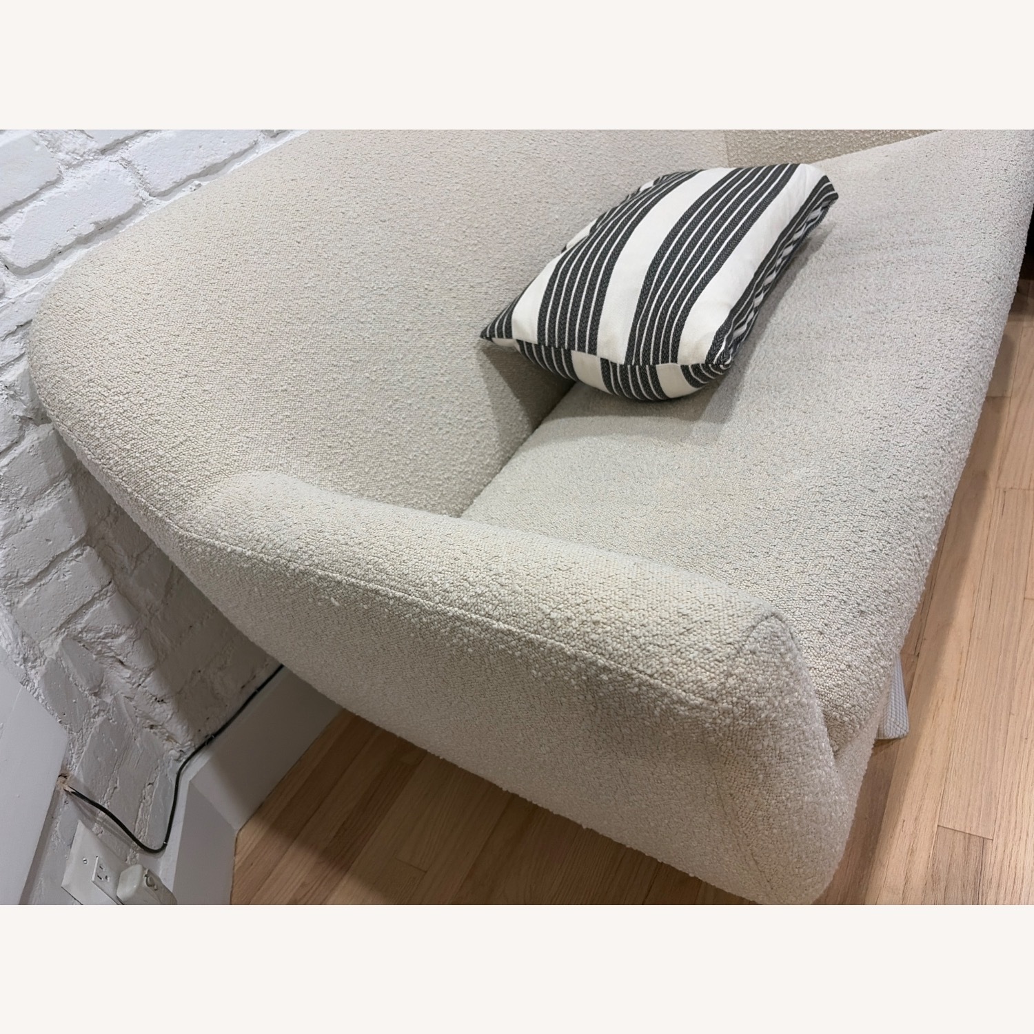 Article White Boucle Loveseat - image-3