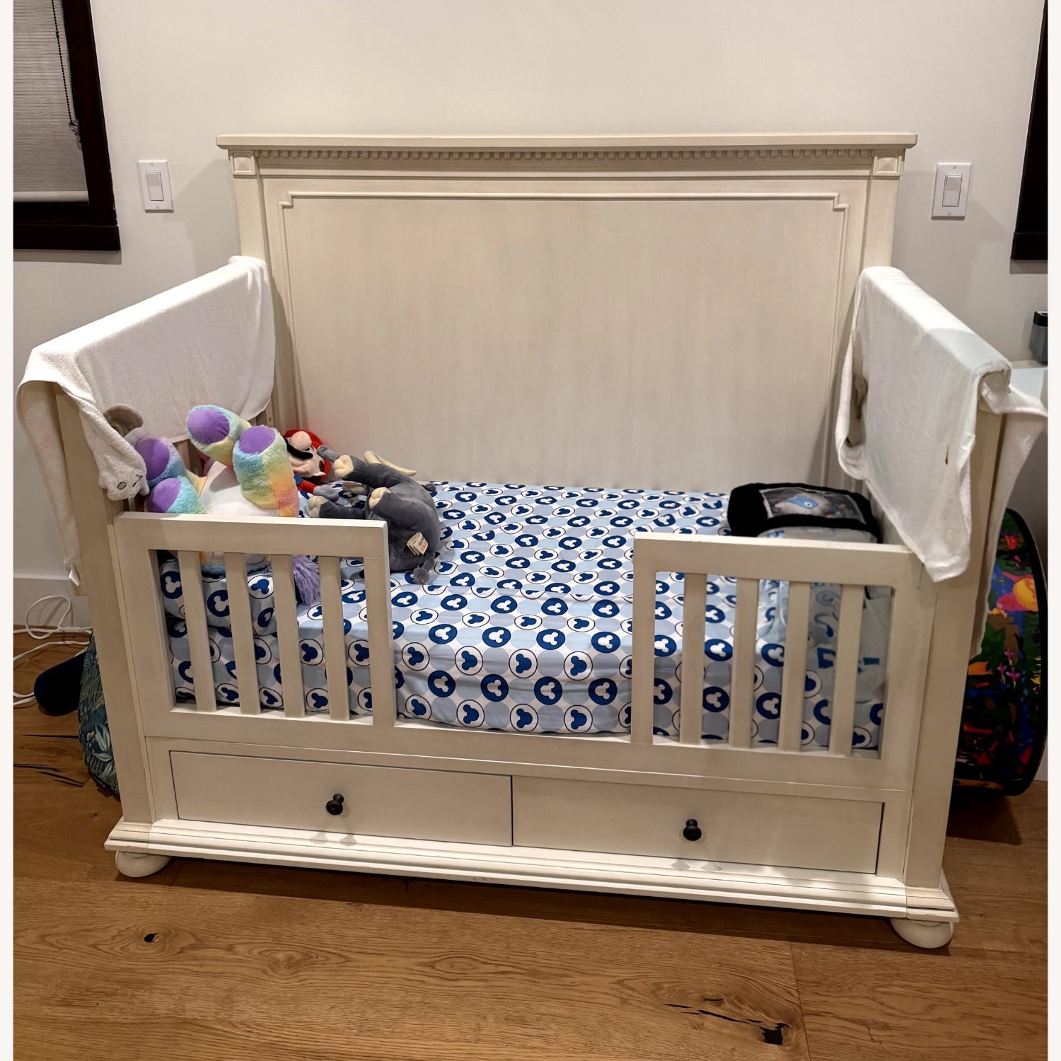 Restoration Hardware Heirloom White Wood Crib - image-2