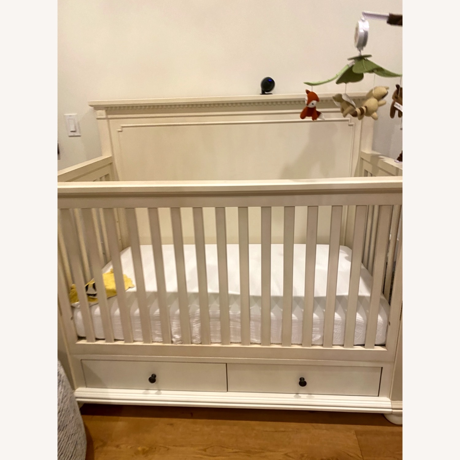 Restoration Hardware Heirloom White Wood Crib - image-3