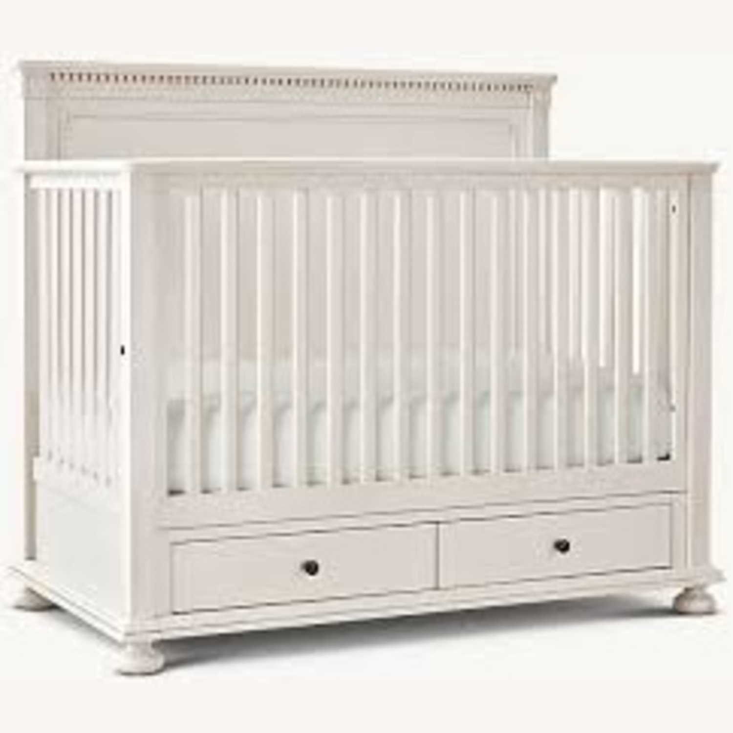 Restoration Hardware Heirloom White Wood Crib - image-4