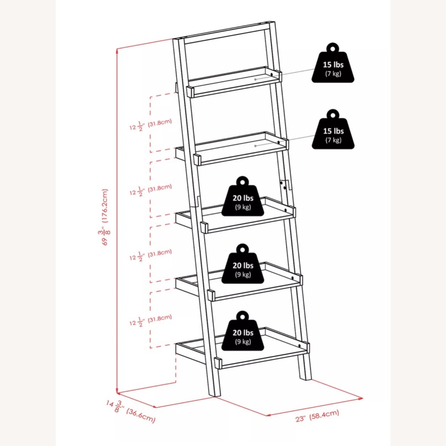 AllModern Black Wood Bookcase Set (2) - image-36