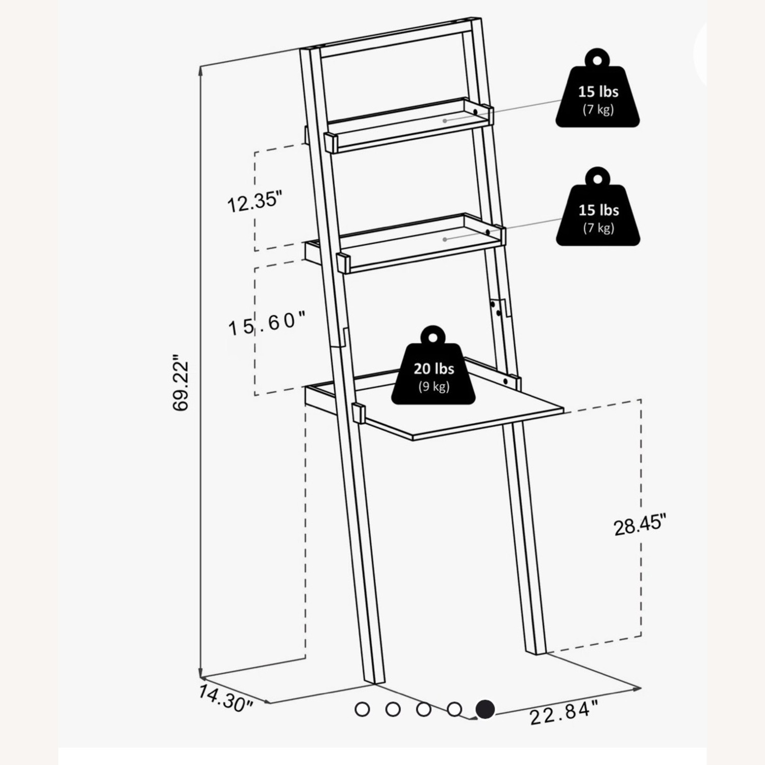 AllModern Black Wood Bookcase Set (2) - image-14