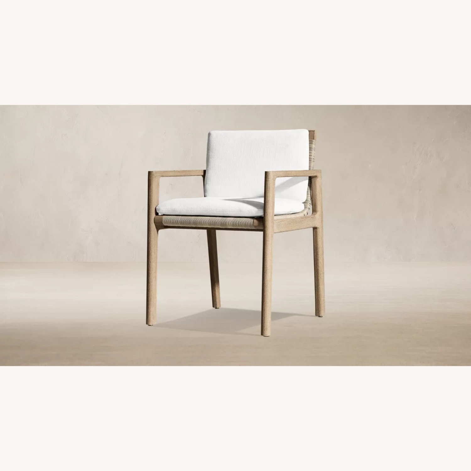 Restoration Hardware Mesa Teak Armchairs Set of 4 + Cushions - image-4