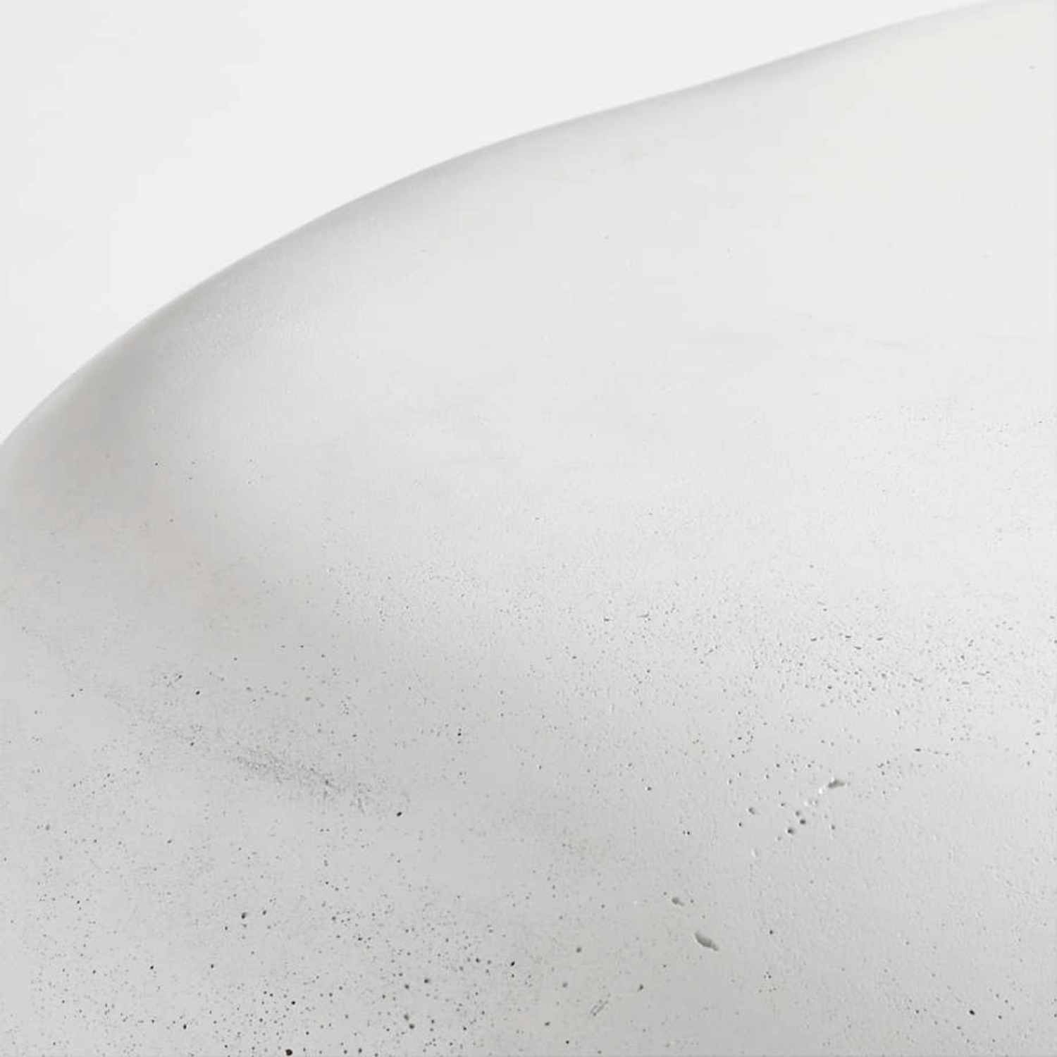 Crate & Barrel White Pebble 59" Coffee Table - image-4