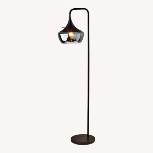 Used West Elm Black Metal Floor Lamp for sale on AptDeco