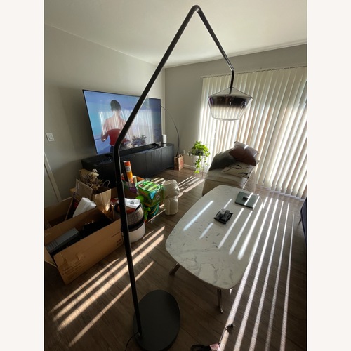 Used West Elm Black Metal Floor Lamp for sale on AptDeco
