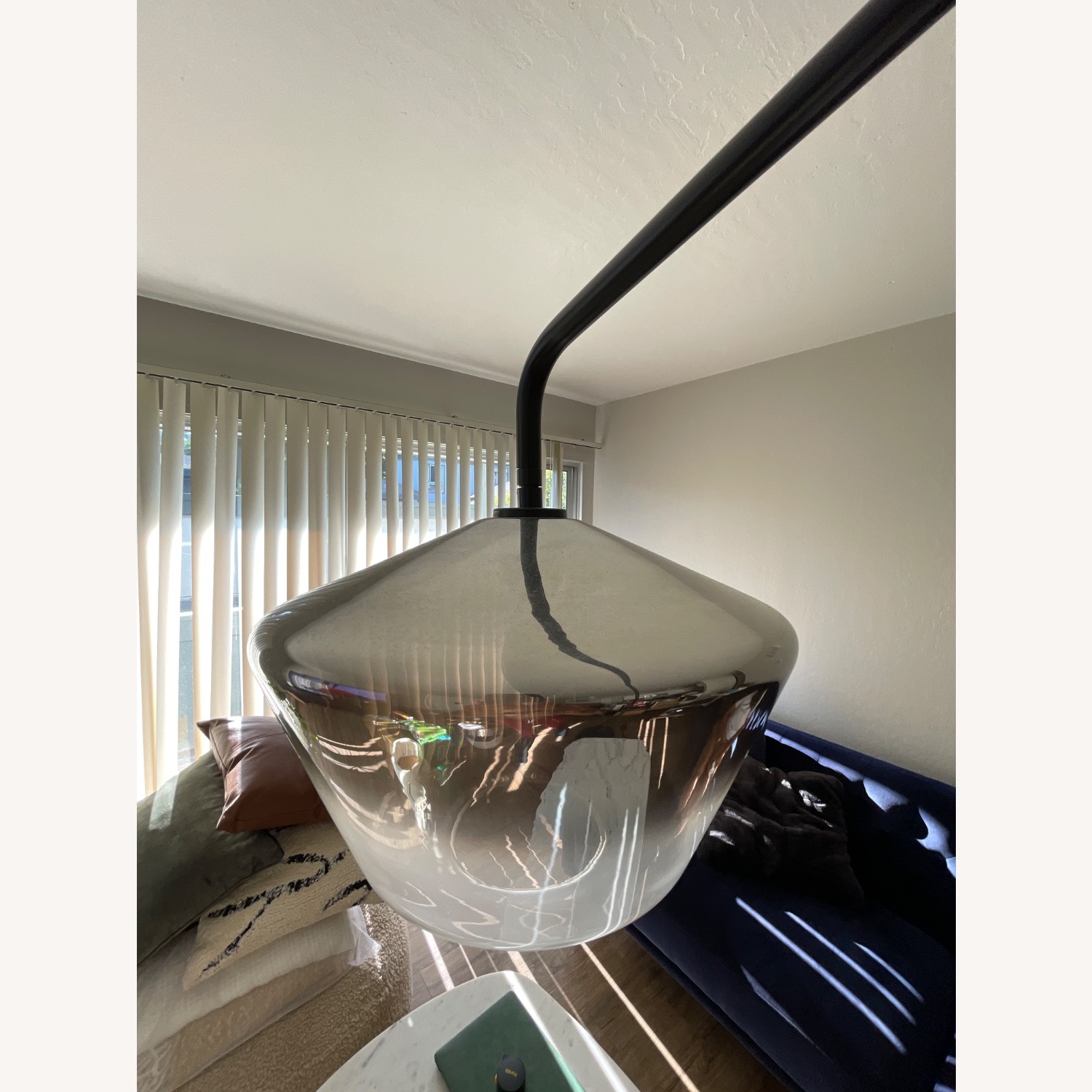 West Elm Black Metal Floor Lamp - image-3