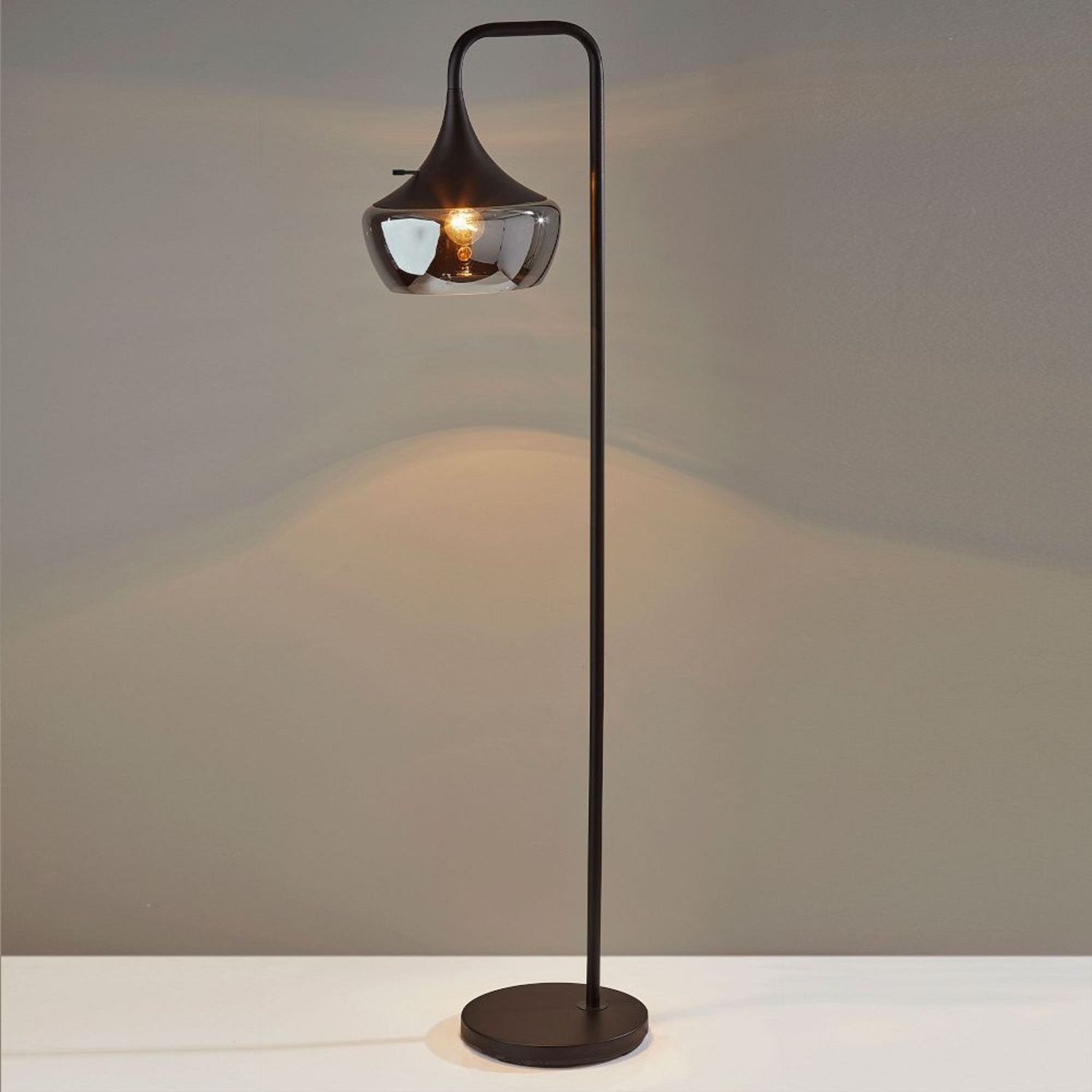 West Elm Black Metal Floor Lamp - image-8