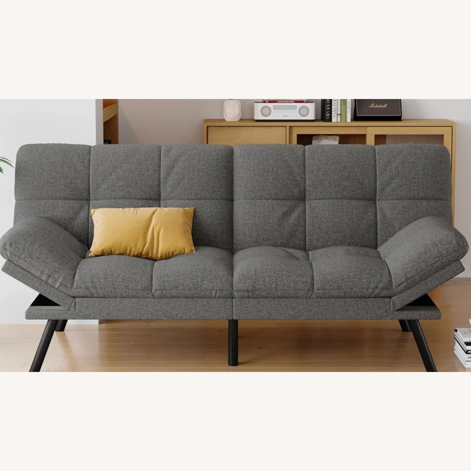 Wayfair Dark Gray Fabric Sleeper Sofa - image-3