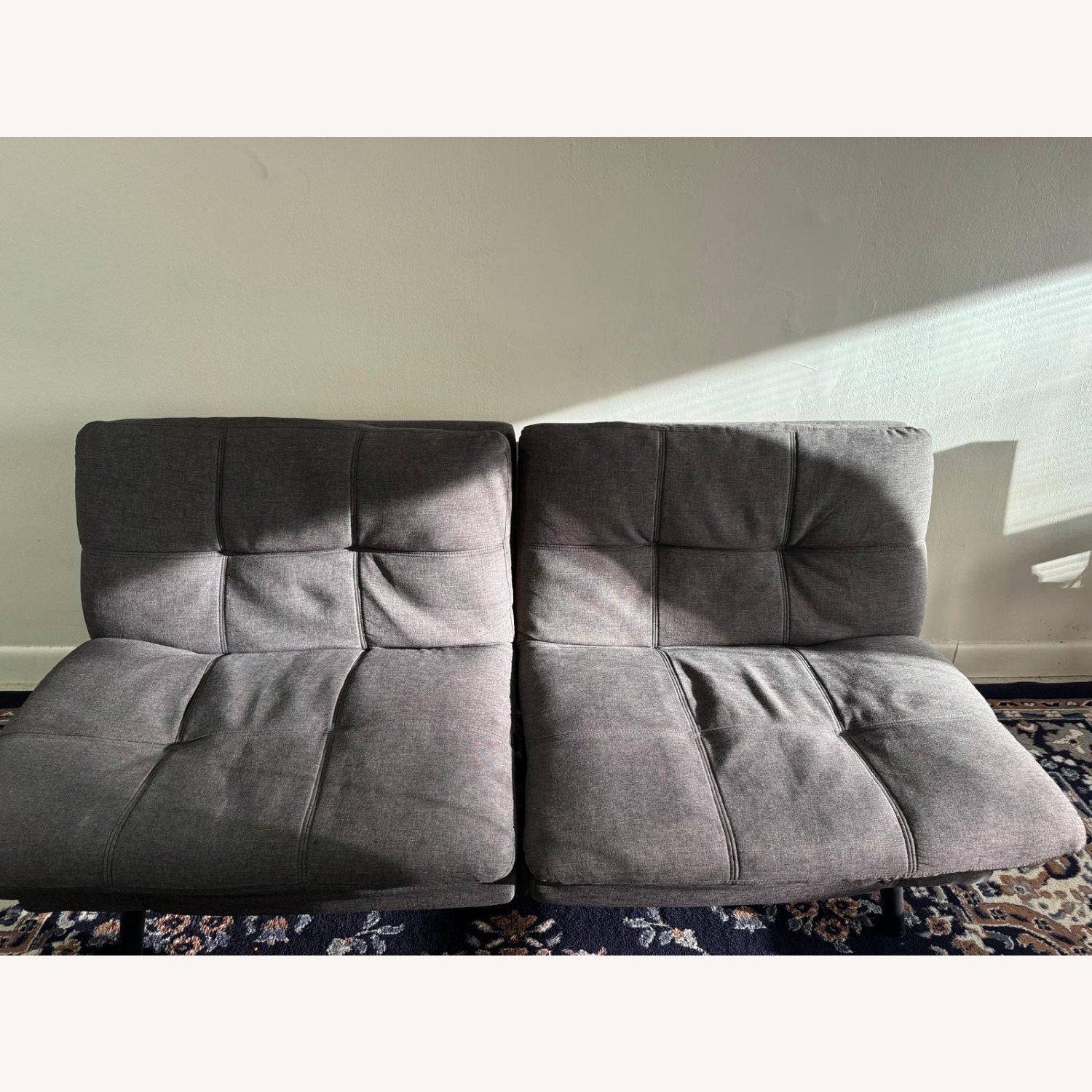 Wayfair Dark Gray Fabric Sleeper Sofa - image-1