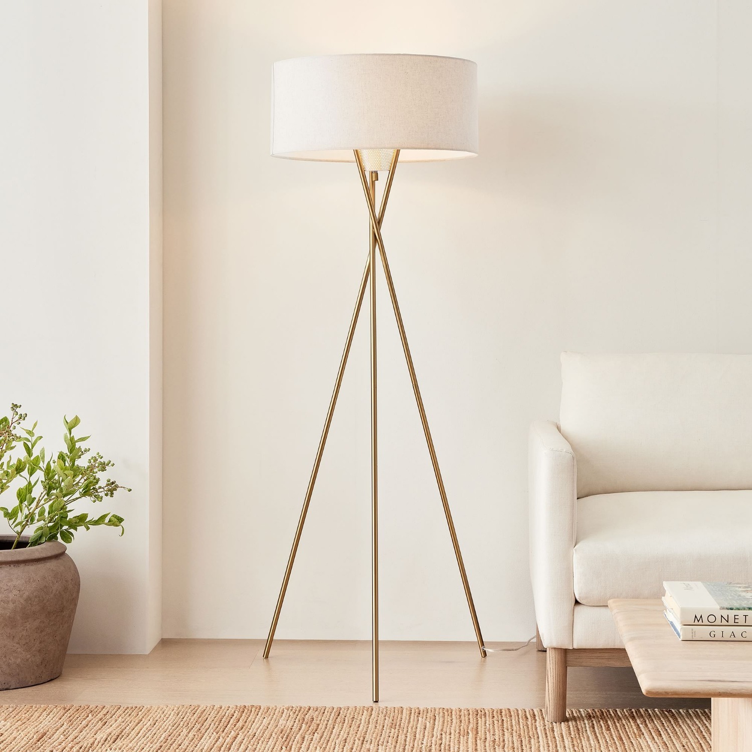 West Elm Mid-Century Tripod Floor Lamp 66" - image-2