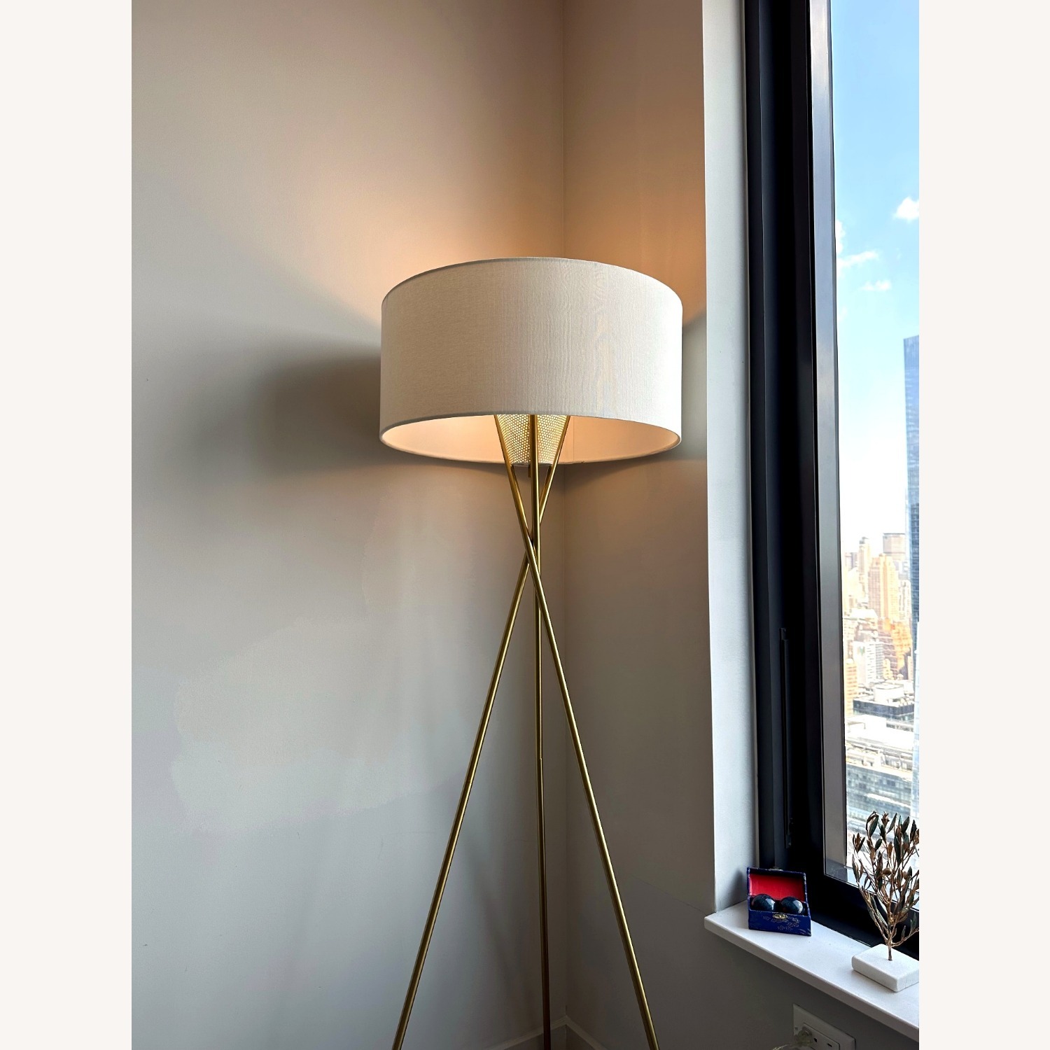 West Elm Mid-Century Tripod Floor Lamp 66" - image-5