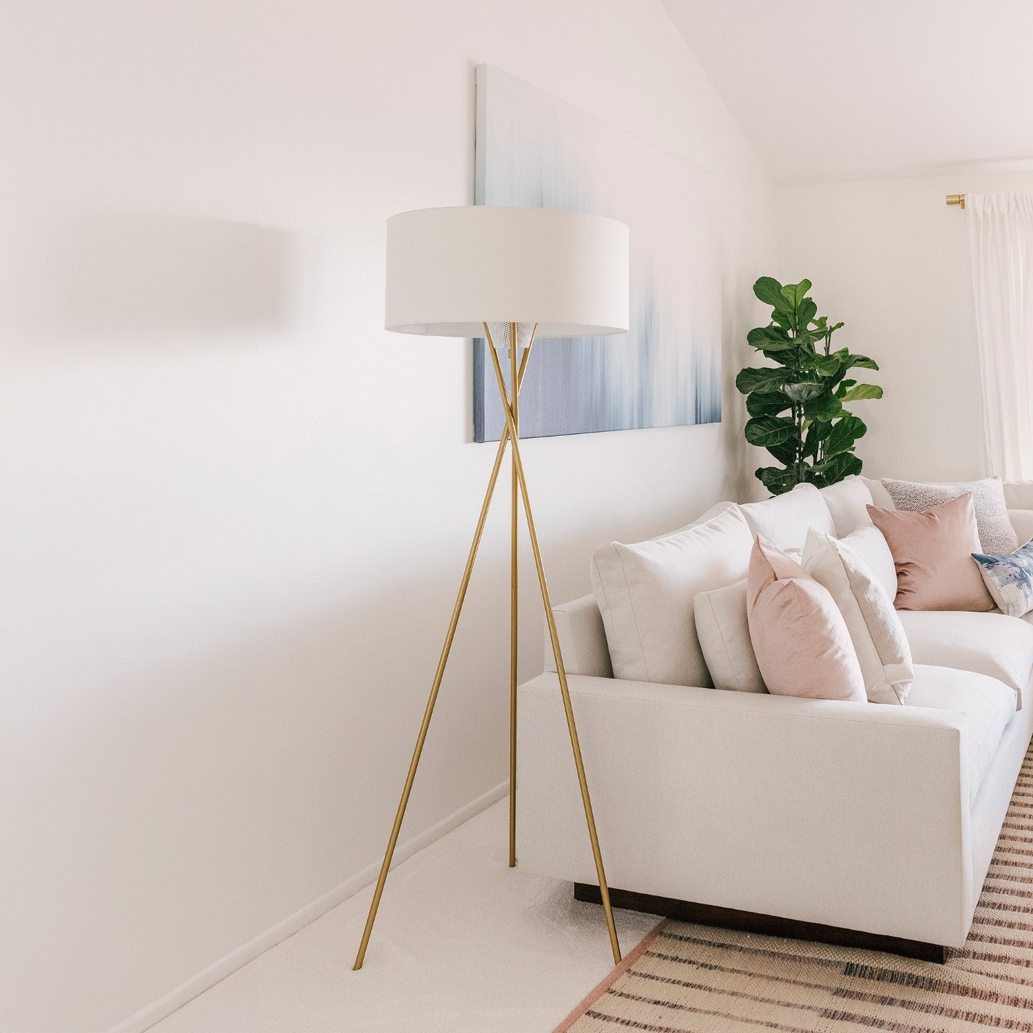 West Elm Mid-Century Tripod Floor Lamp 66" - image-7
