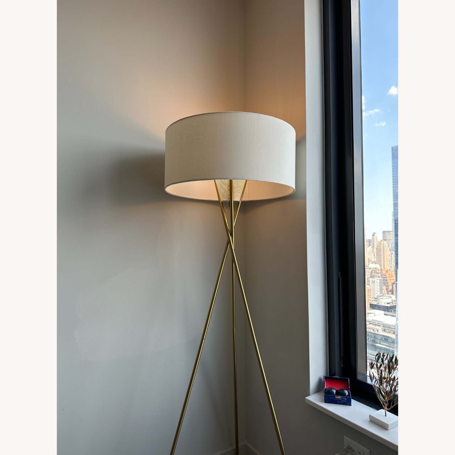 West Elm Mid-Century Tripod Floor Lamp 66" - image-2