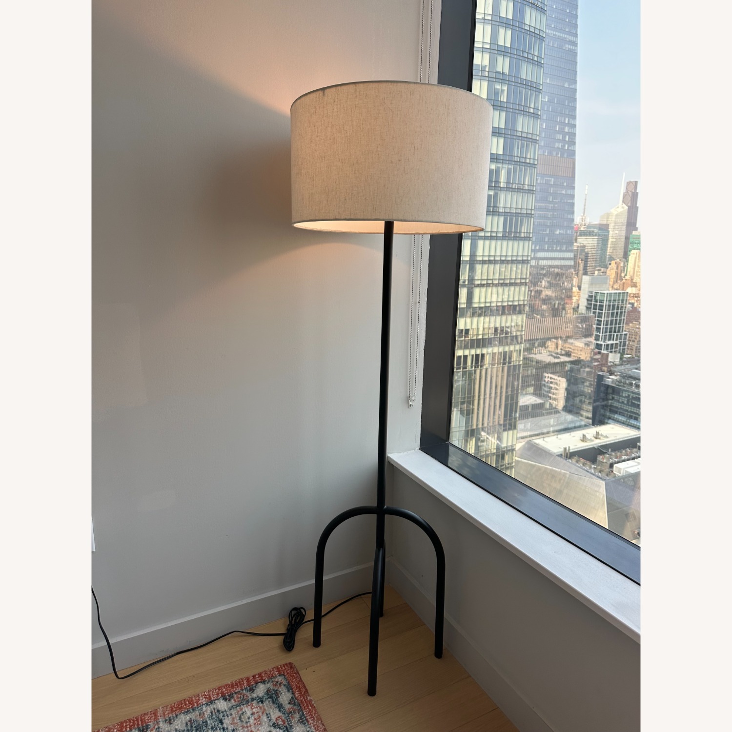 West Elm Throop Floor Lamp Matte Black  - image-1