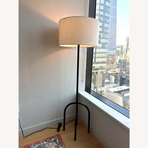 Used West Elm Throop Floor Lamp Matte Black  for sale on AptDeco