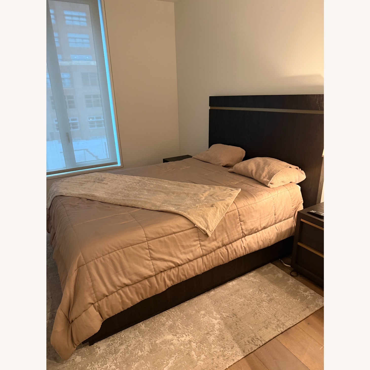 Restoration Hardware Brown Queen Bed  - image-2