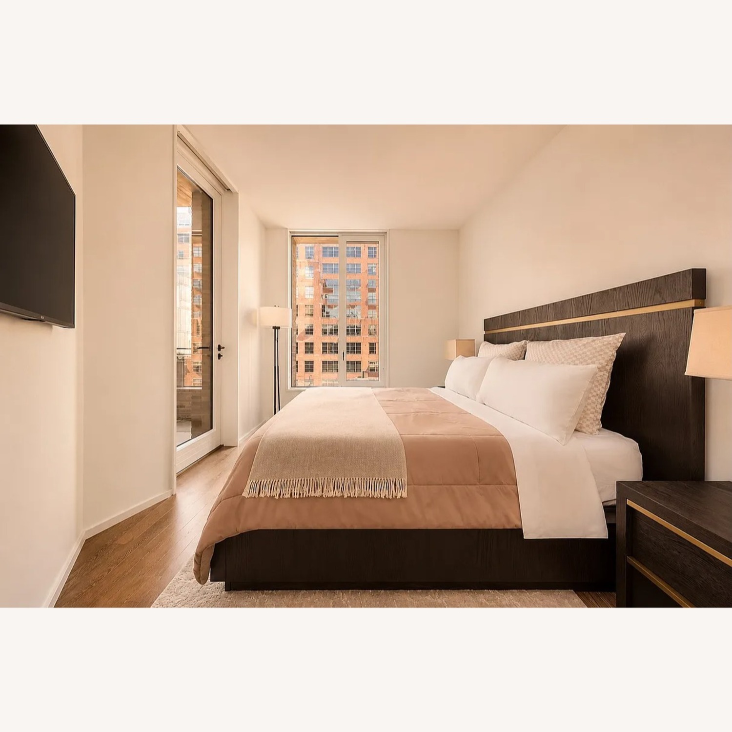 Restoration Hardware Brown Queen Bed  - image-3
