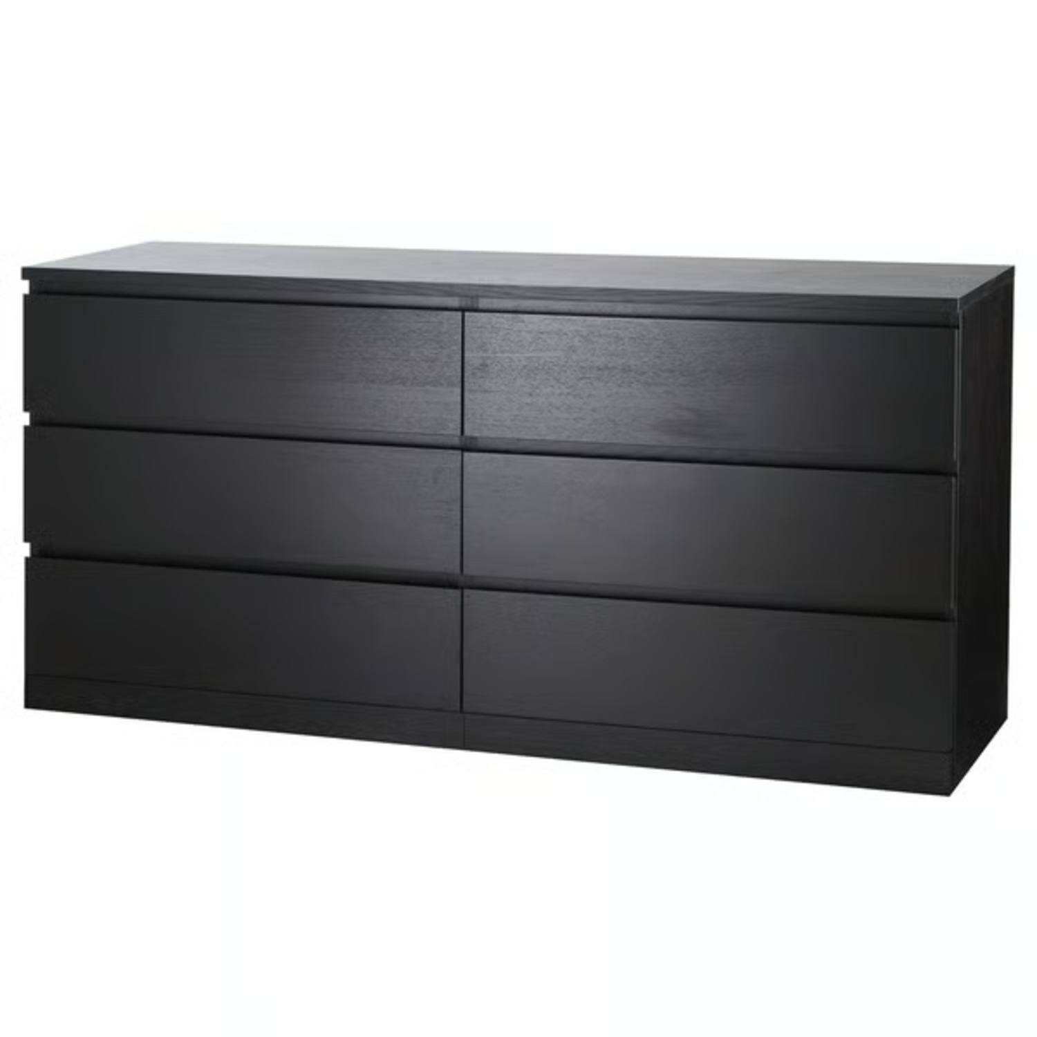 IKEA Malm Black 6 Drawer Chest - image-4