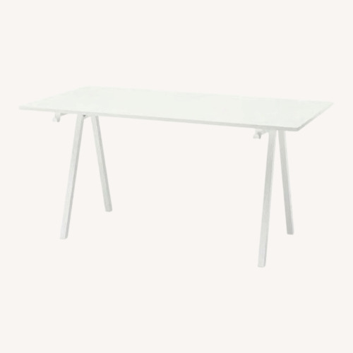 Used IKEA Trotten White Desk for sale on AptDeco