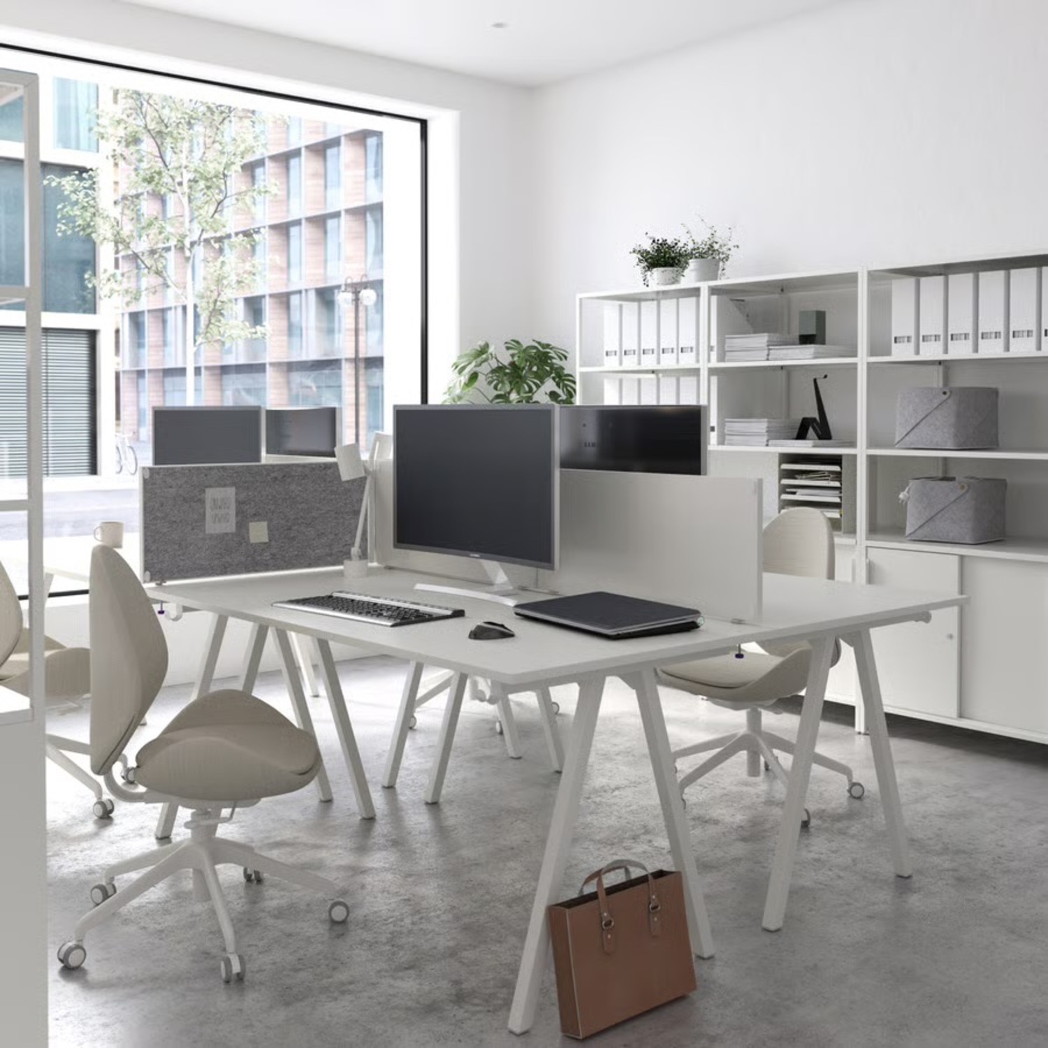 IKEA Trotten White Desk - image-3
