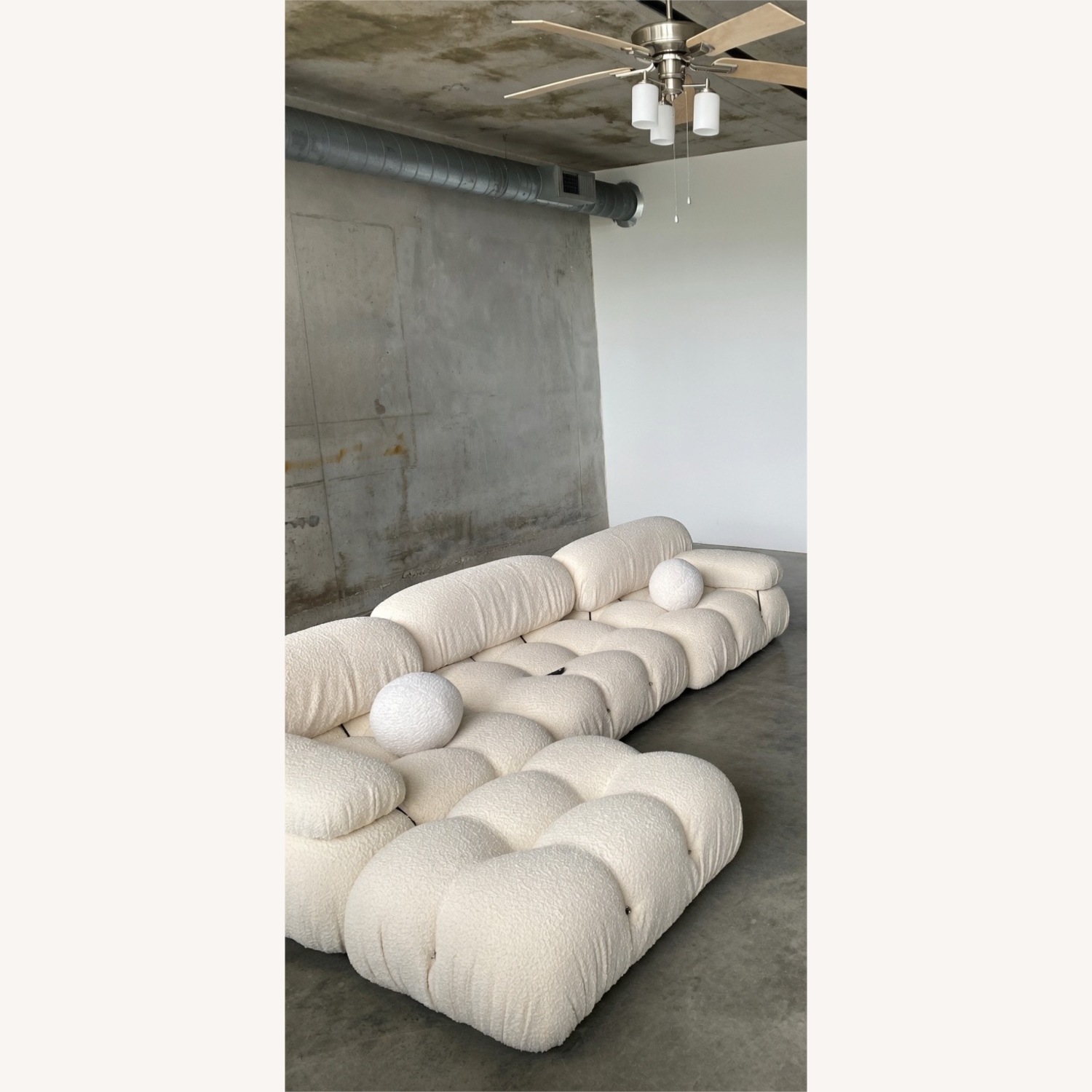 Mario Bellini Camaleonda in Bouclé 3+ Seater Sofa - image-3