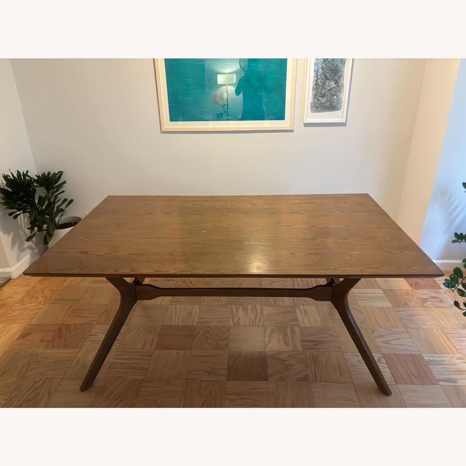 Wayfair Dark Brown Wood Dining Table - image-1