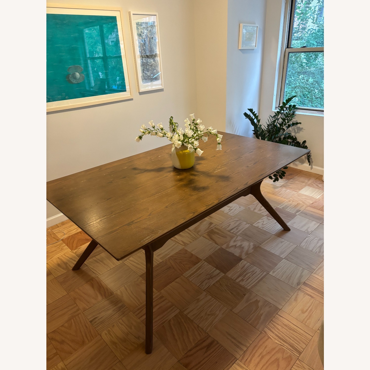 Wayfair Dark Brown Wood Dining Table - image-2