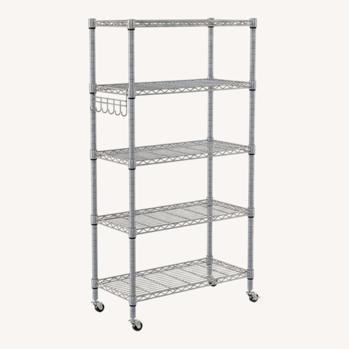 Used Amazon Silver Metal Wall Shelf for sale on AptDeco