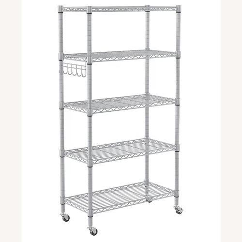 Used Amazon Silver Metal Wall Shelf for sale on AptDeco