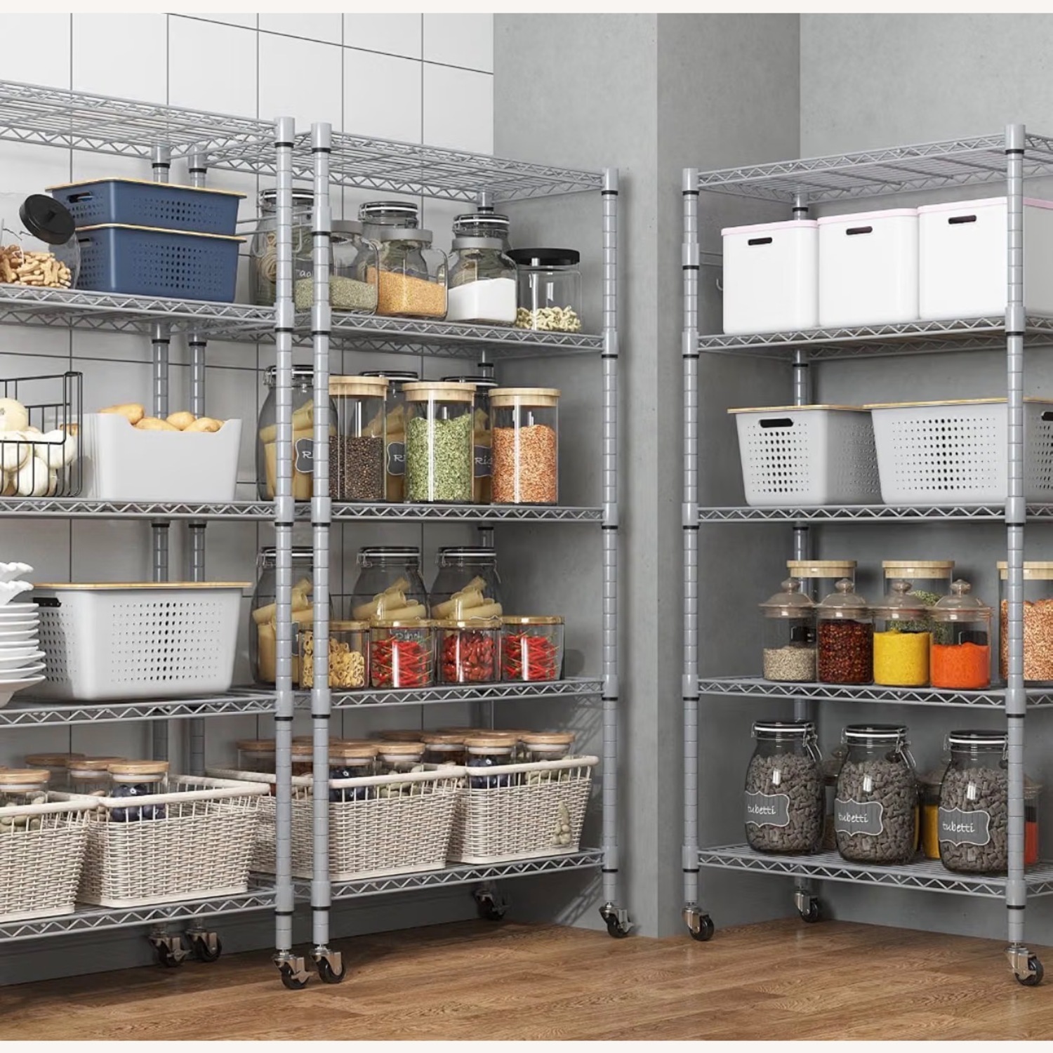 Amazon Silver Metal Wall Shelf - image-3