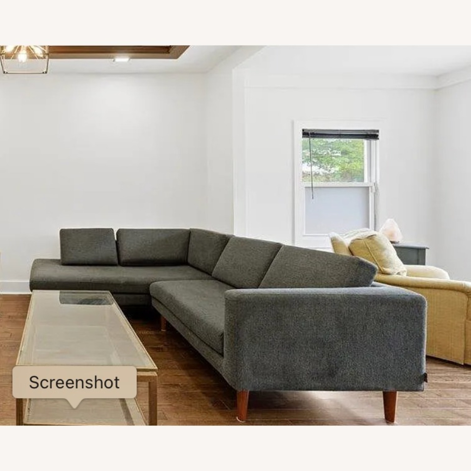 Dark Gray 2 Piece Sectional - image-1