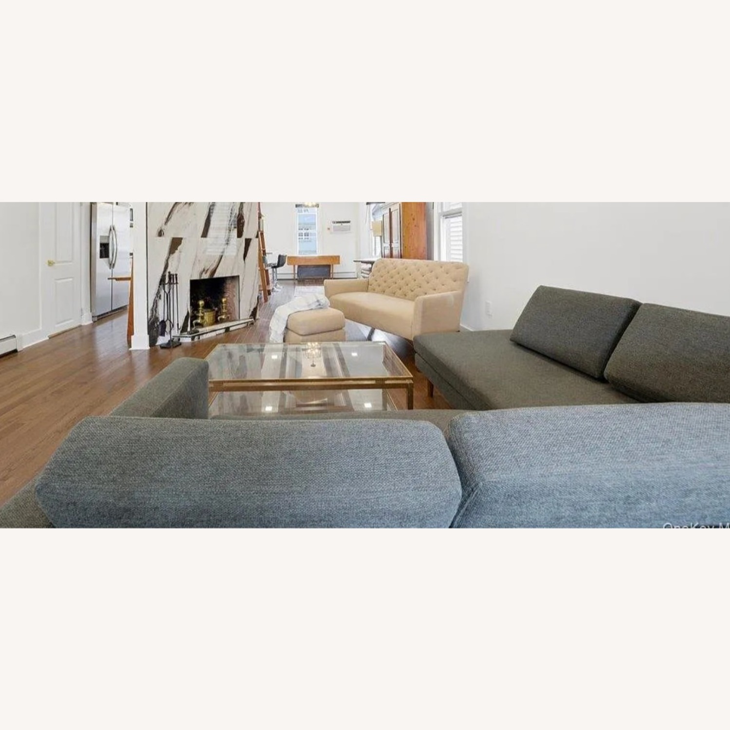 Dark Gray 2 Piece Sectional - image-2