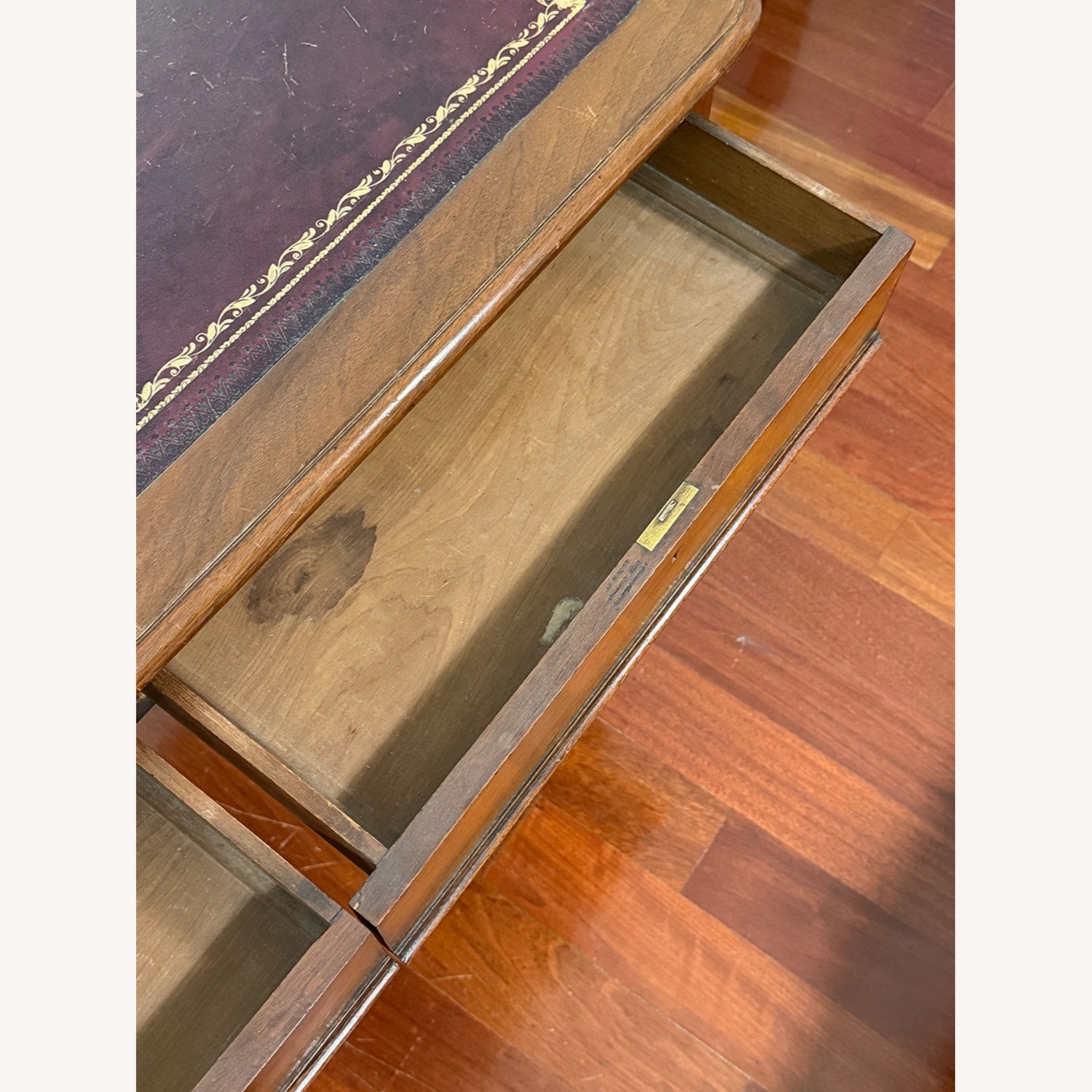 Antique English Victorian Mahogany Writing Table  - image-3