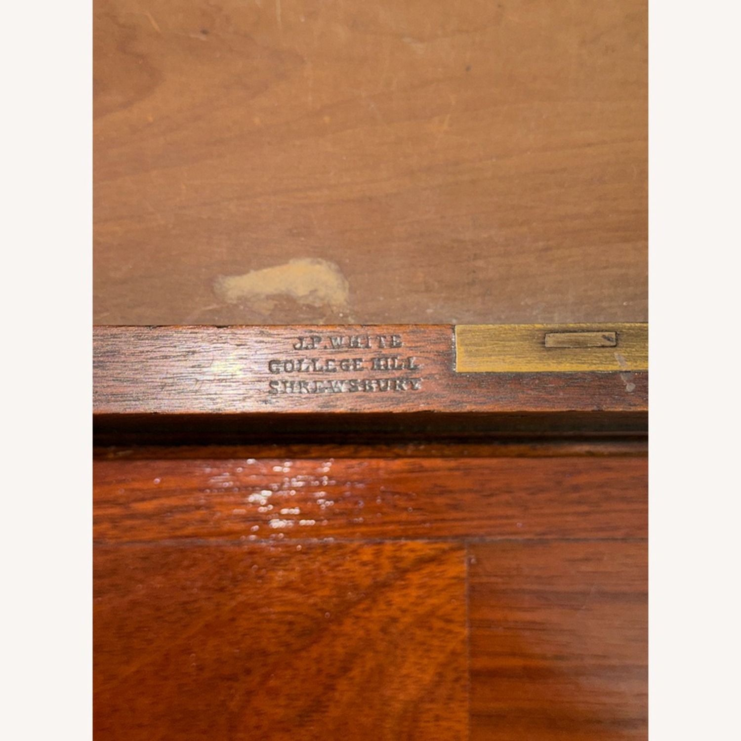 Antique English Victorian Mahogany Writing Table  - image-6