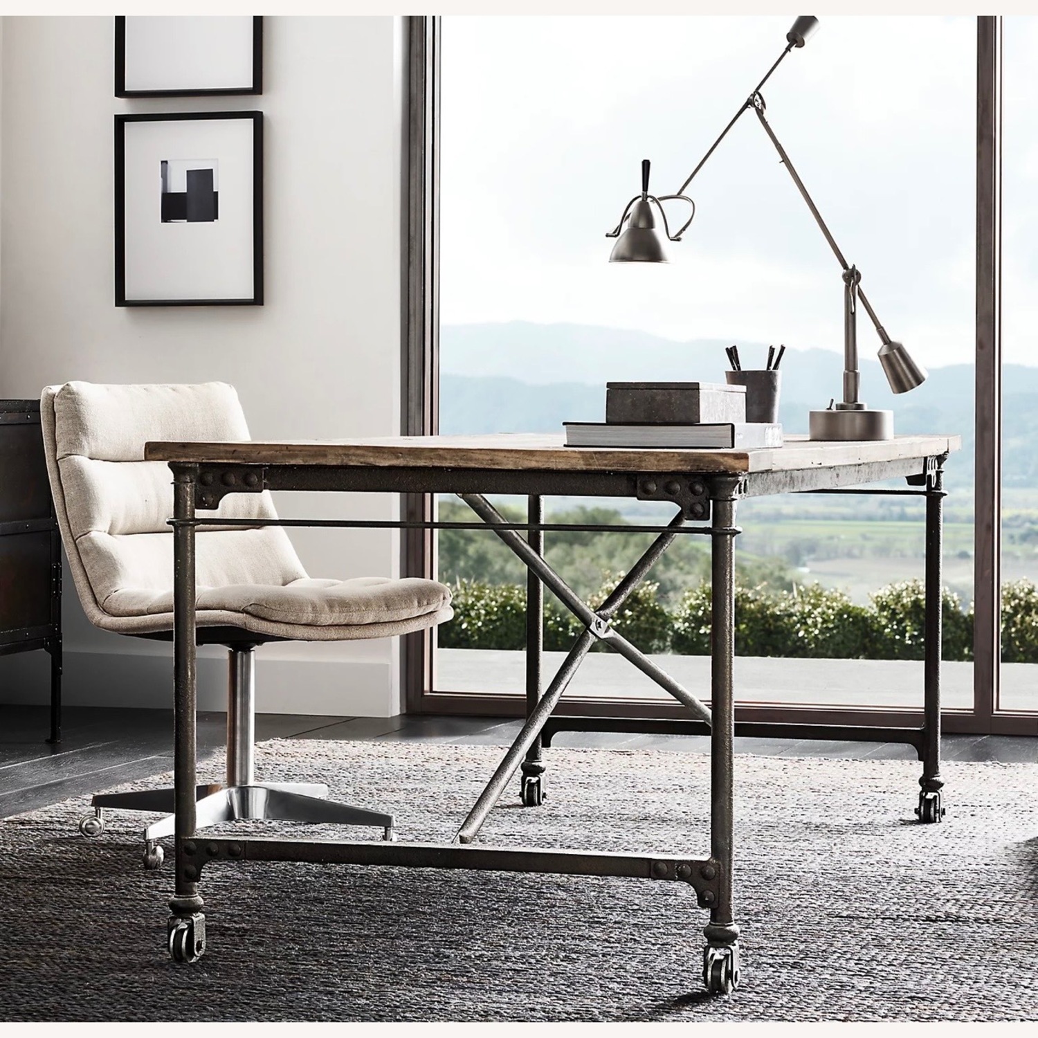 Restoration Hardware Flatiron Desk - image-1