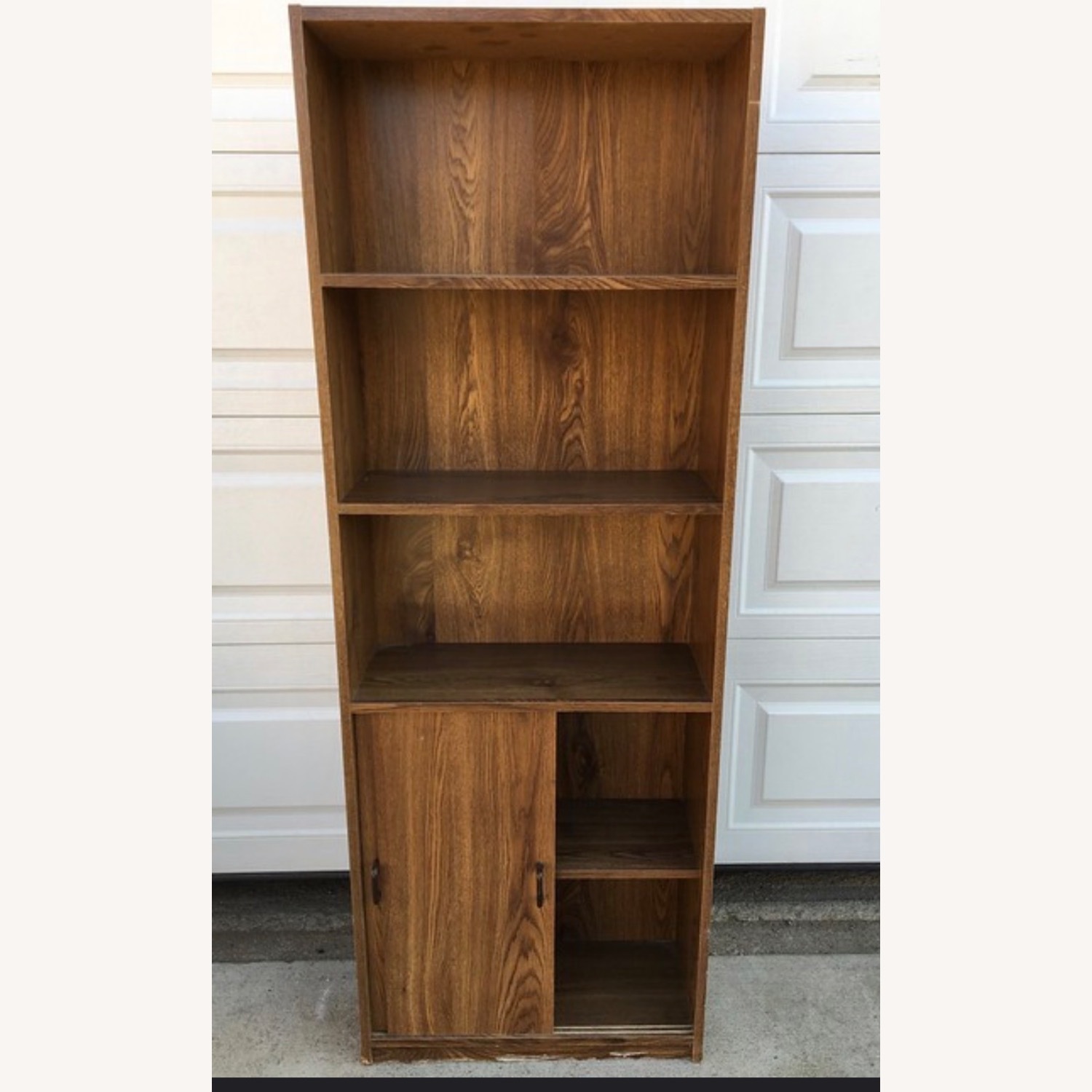 Rooms To Go Vintage Dark Faux Wood Utility Hutch/Storage - image-2