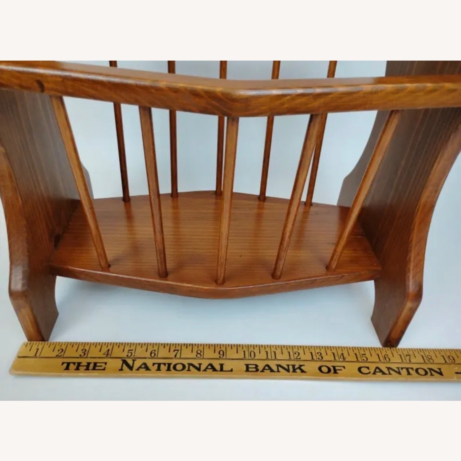 Vintage/Antique Natural Wood Side Table/ storage - image-5