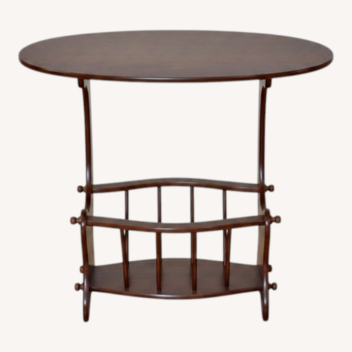 Used Vintage/Antique Natural Wood Side Table/ storage for sale on AptDeco